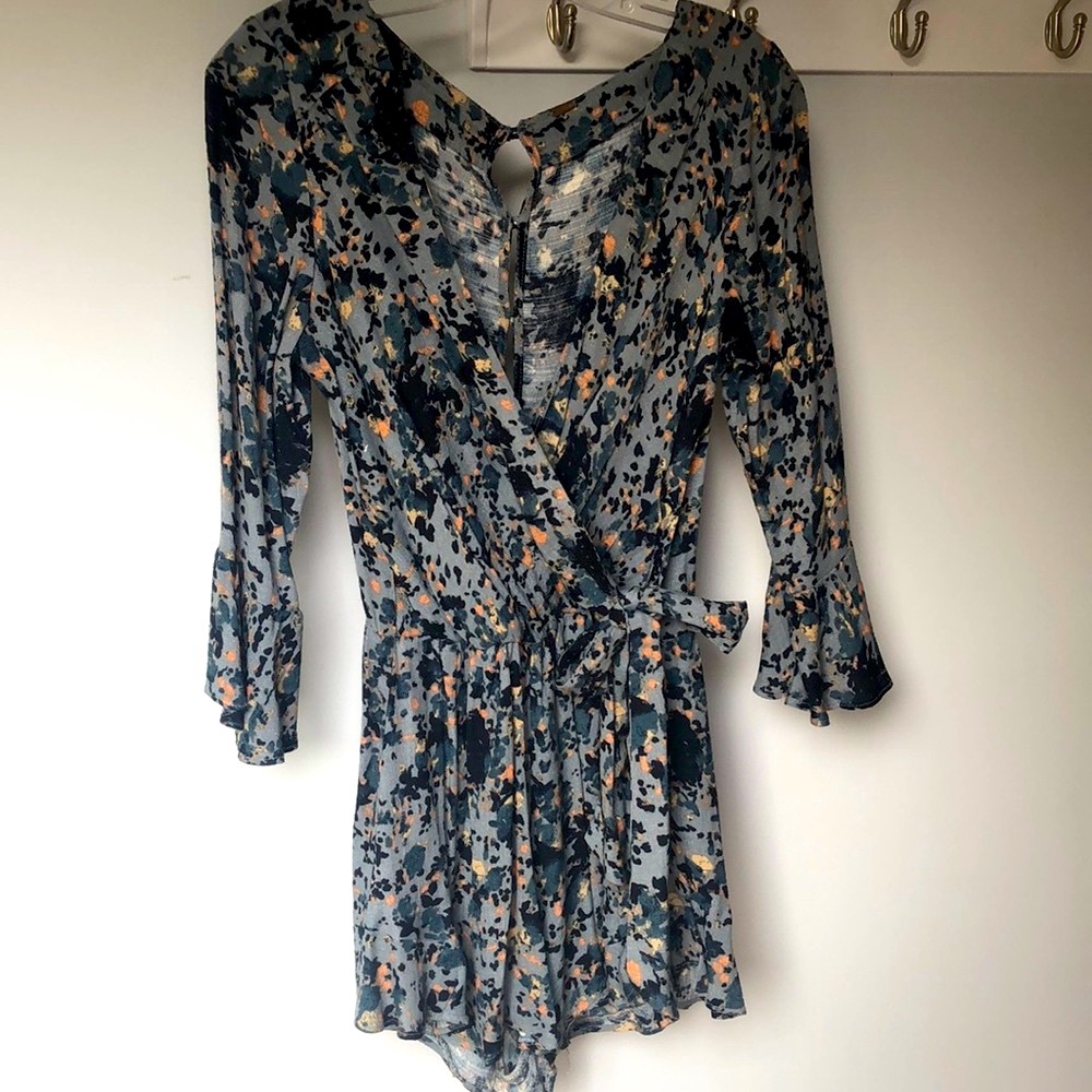 Free People faux wrap romper - Picture 1 of 6
